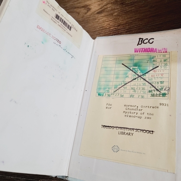 The Boxcar Children The Mystery of the Mixed-up Zoo Hardcover 1992 - Picture 3 of 10